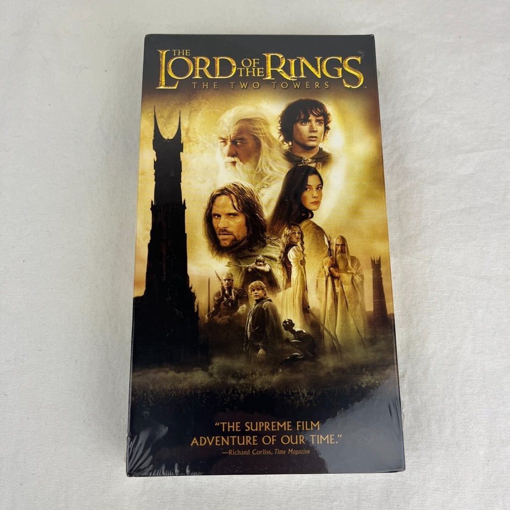 Lord Of The Rings: The Two Towers VHS New Sealed Warner Home Video Watermark‎